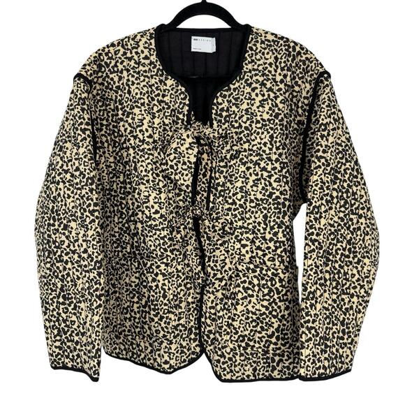 ASOS DESIGN Quilted Animal Kimono Jacket Over Sized Medium Boxy Artsy - Picture 13 of 13